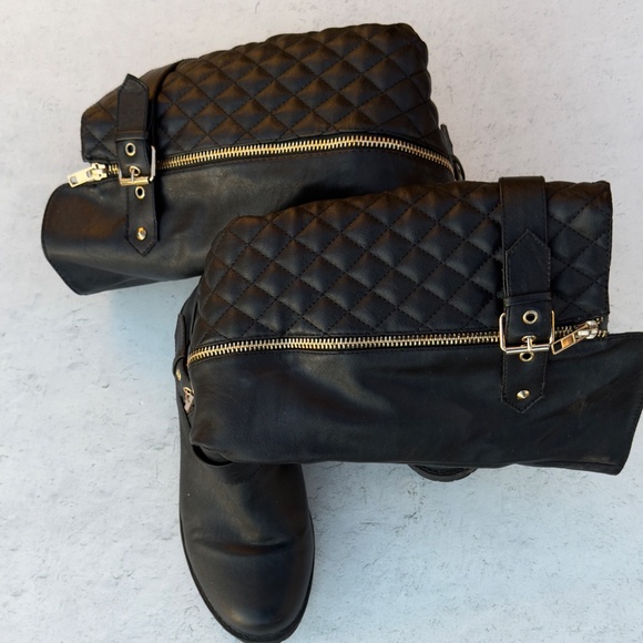 Forever - shin high boots - size 8 - Picture 3 of 5